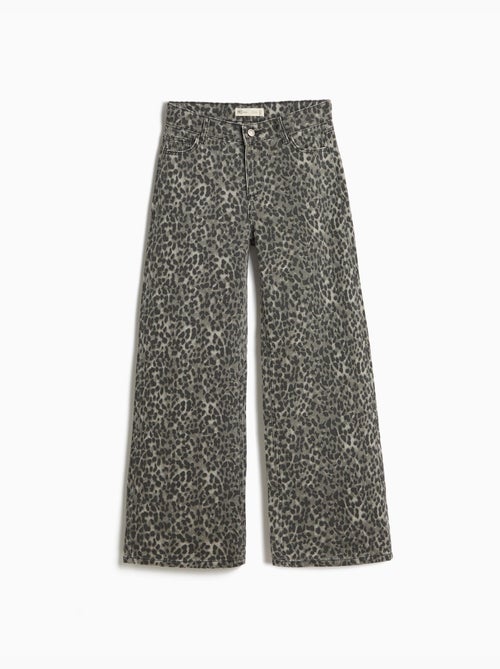 Pantalon wide leg imprimé animal, MO Fashion - Kiabi