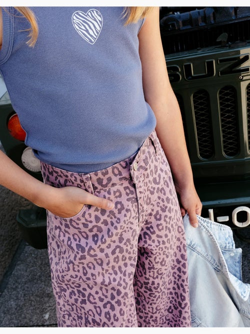 Pantalon wide leg imprimé animal, MO Fashion - Kiabi