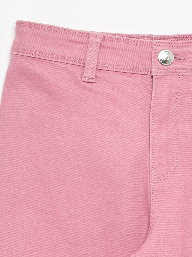 Pantalon wide leg sans poches devant Rose - Kiabi