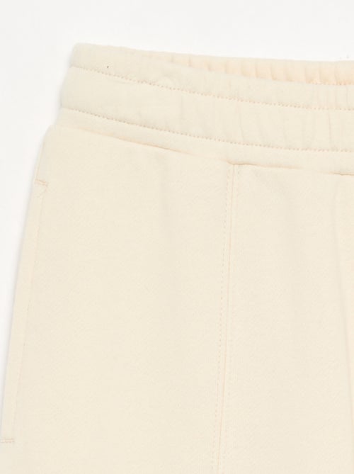 Pantalon wide leg uni - Kiabi