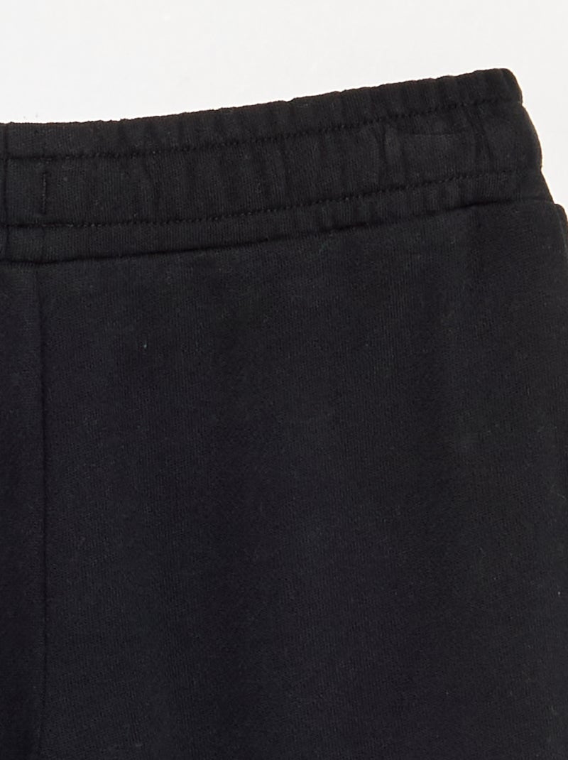 Pantalon wide leg uni Noir - Kiabi