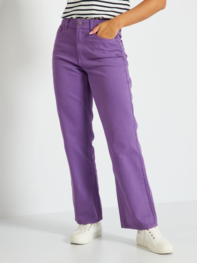Pantalon wide leg Violet - Kiabi