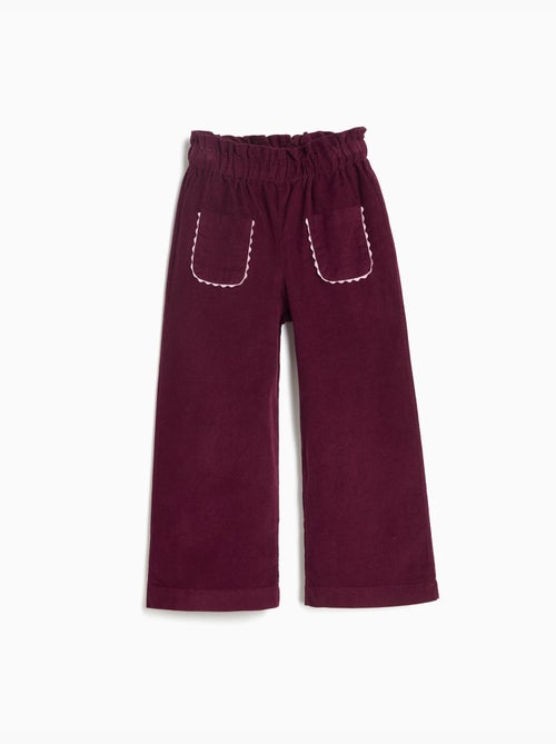 Pantalons en culotte en velours côtelé, mo fashion - Kiabi