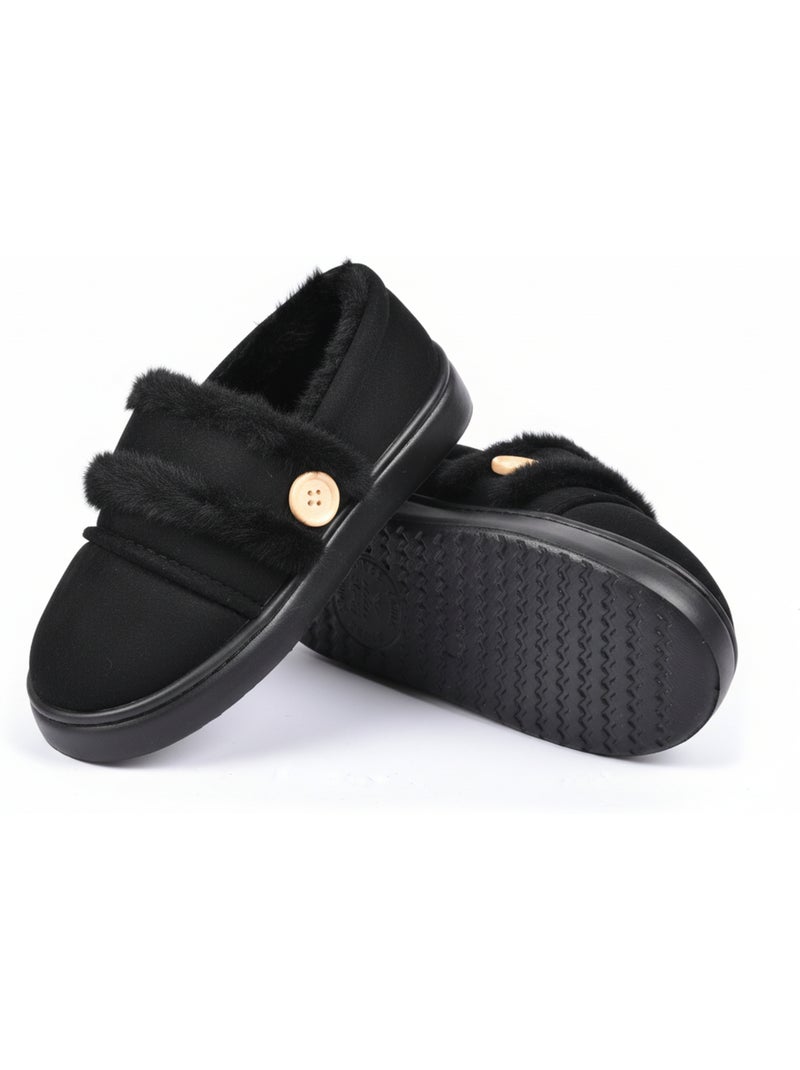 Pantoffel Charentaise dames Ultra Light MD10159 Zwart - Kiabi