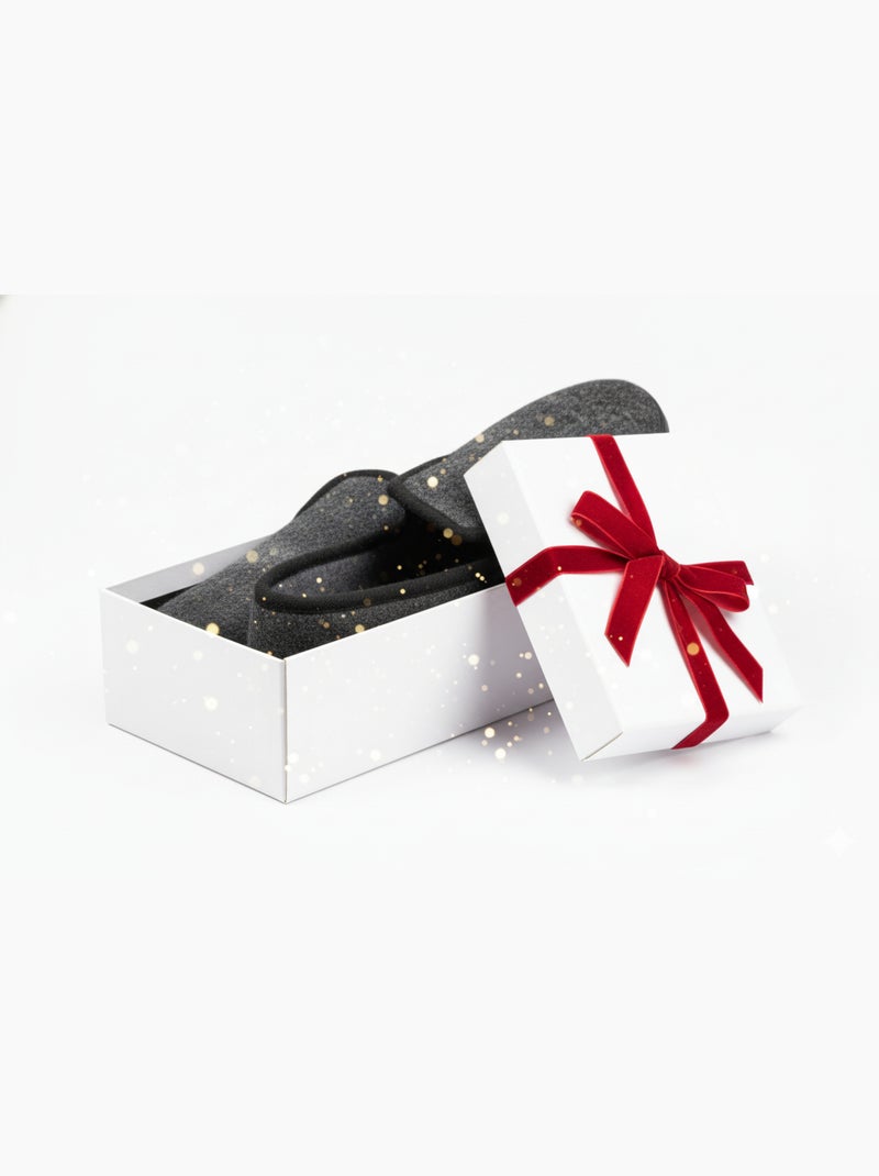 Pantoffel Charentaise dames winter Antracietgrijs - Kiabi