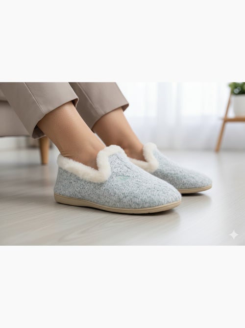 Pantoffel Charentaise dames winter - Kiabi Pantoffel Charentaise dames winter - Kiabi
