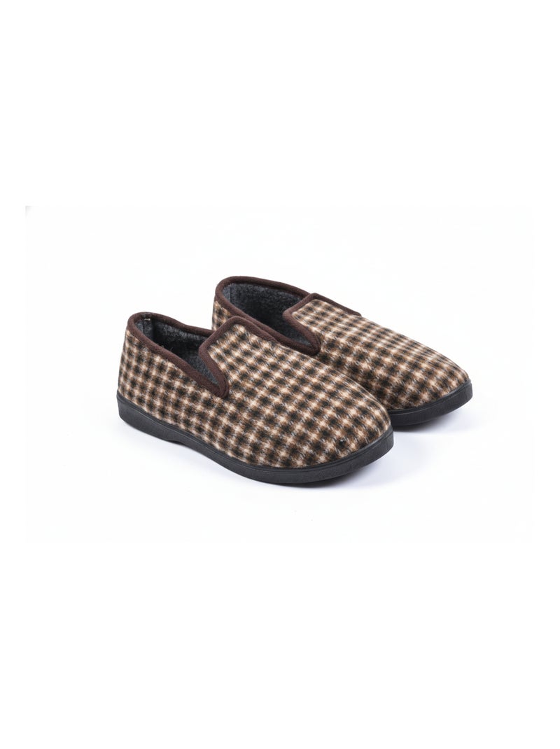 Pantoffel Charentaise dames winter Chocoladebruin - Kiabi