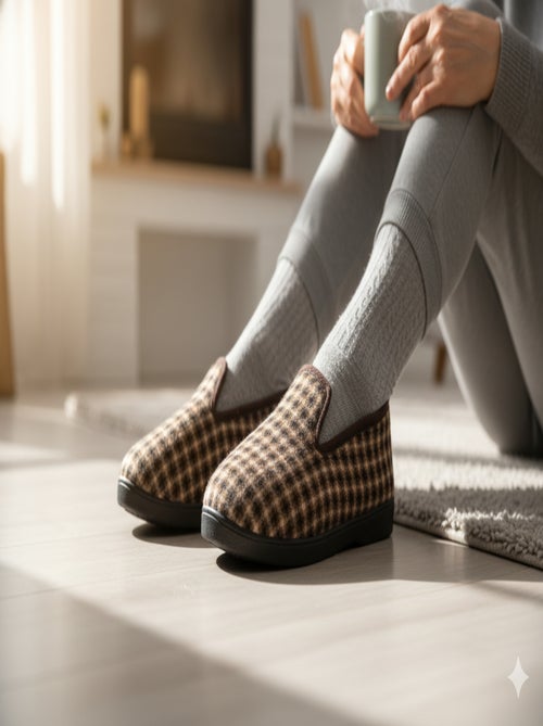 Pantoffel Charentaise dames winter - Kiabi Pantoffel Charentaise dames winter - Kiabi
