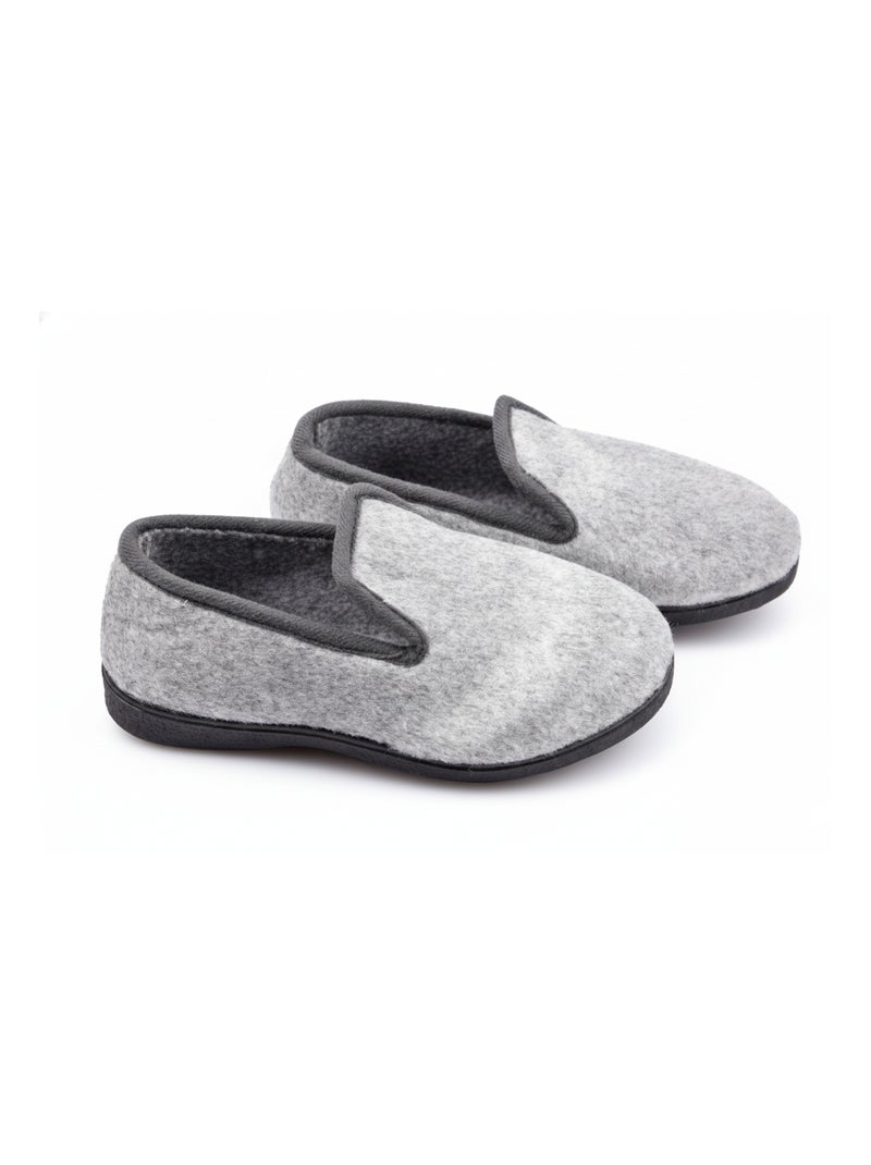 Pantoffel Charentaise dames winter Gemêleerd grijs - Kiabi