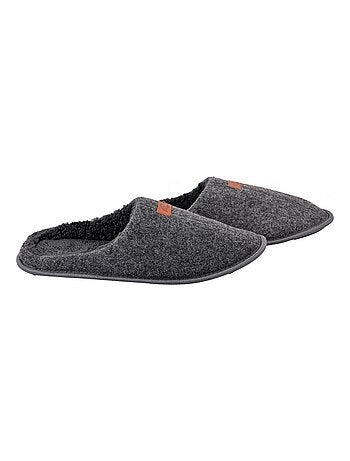 Pantoffel heren suedine
