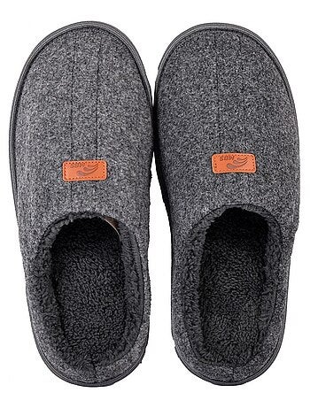 Pantoffel heren suedine