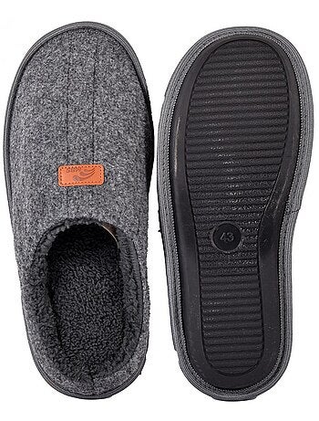 Pantoffel heren suedine