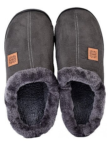 Pantoffel heren suedine