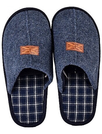 Pantoffel heren suedine