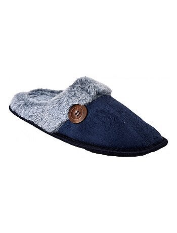 Pantoffel heren suedine