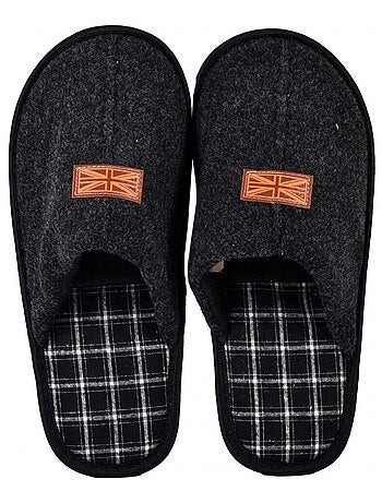 Pantoffel heren suedine