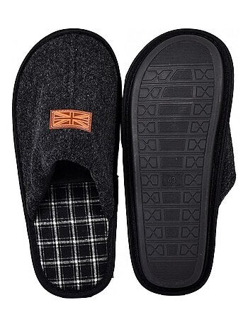 Pantoffel heren suedine