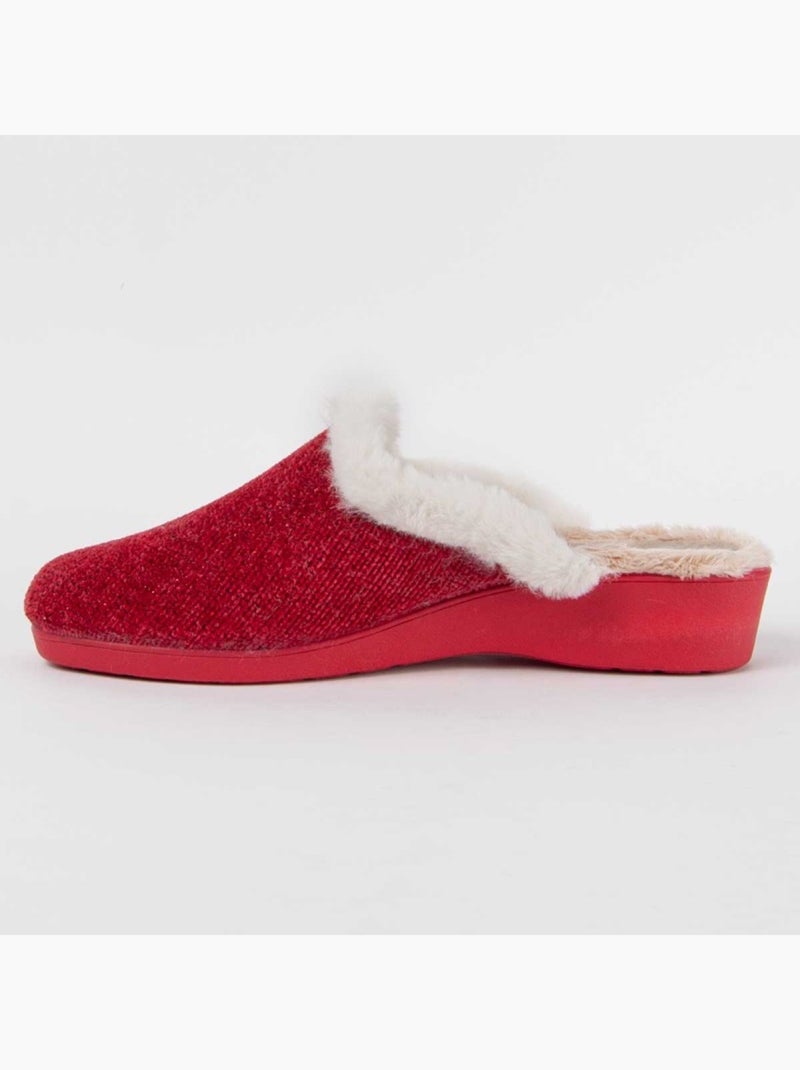 Pantoffel Textiel Montevita Rood - Kiabi