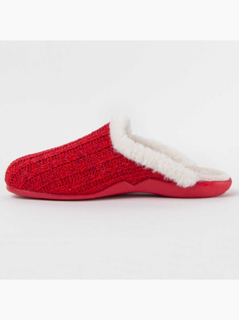 Pantoffel Textiel Montevita Rood - Kiabi