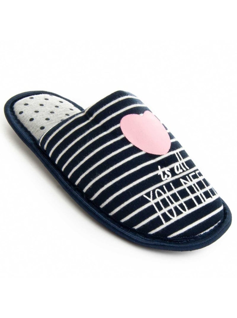 Pantoffel Textiel Northome Blauw - Kiabi