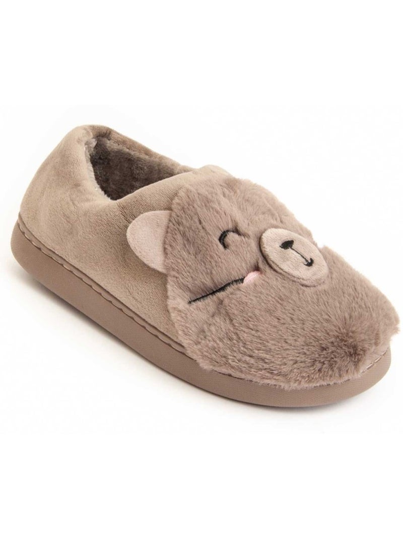 Pantoffel Textiel Northome Bruin - Kiabi