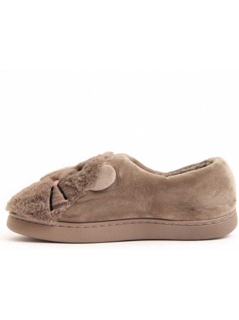 Pantoffel Textiel Northome Bruin - Kiabi