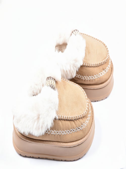 Pantoffels Charentaises Ultra Licht Sherpa MD10158 - Kiabi Pantoffels Charentaises Ultra Licht Sherpa MD10158 - Kiabi