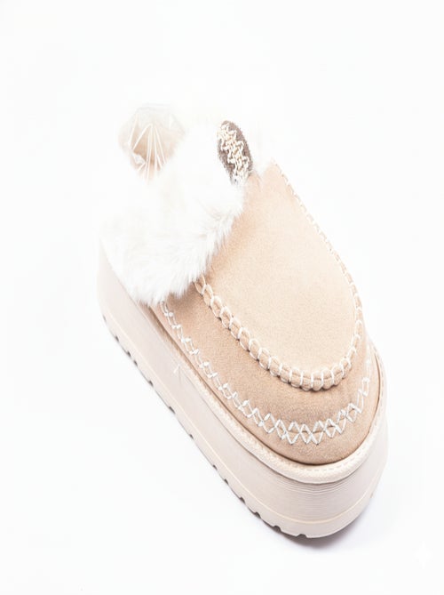 Pantoffels Charentaises Ultra Licht Sherpa MD10158 - Kiabi Pantoffels Charentaises Ultra Licht Sherpa MD10158 - Kiabi