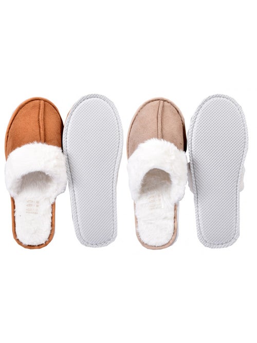 Pantoffels dames casa and co set van 2 - Kiabi Pantoffels dames casa and co set van 2 - Kiabi