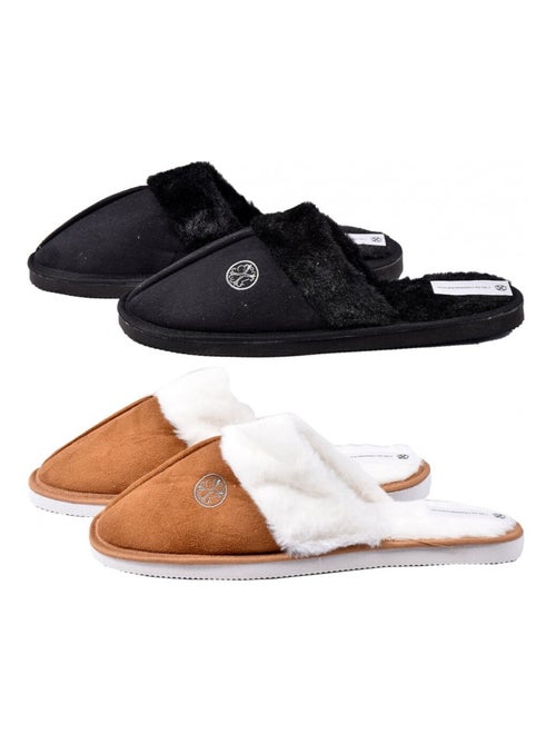 Pantoffels dames CXL By LACROIX Set van 2 - Kiabi Pantoffels dames CXL By LACROIX Set van 2 - Kiabi