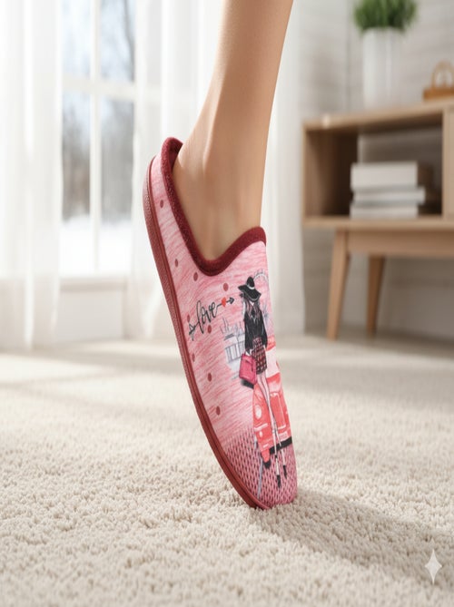 Pantoffels dames mule PhotoPrint - Kiabi Pantoffels dames mule PhotoPrint - Kiabi