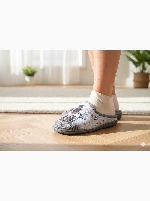Pantoffels dames mule PhotoPrint - Kiabi Pantoffels dames mule PhotoPrint - Kiabi