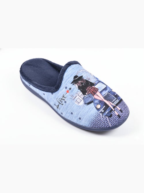 Pantoffels dames mule PhotoPrint - Kiabi Pantoffels dames mule PhotoPrint - Kiabi