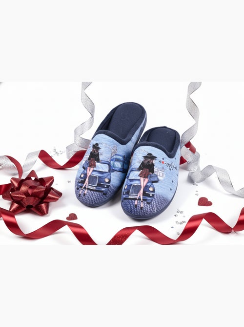 Pantoffels dames mule PhotoPrint - Kiabi Pantoffels dames mule PhotoPrint - Kiabi