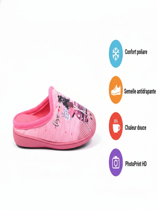 Pantoffels dames mule PhotoPrint - Kiabi Pantoffels dames mule PhotoPrint - Kiabi