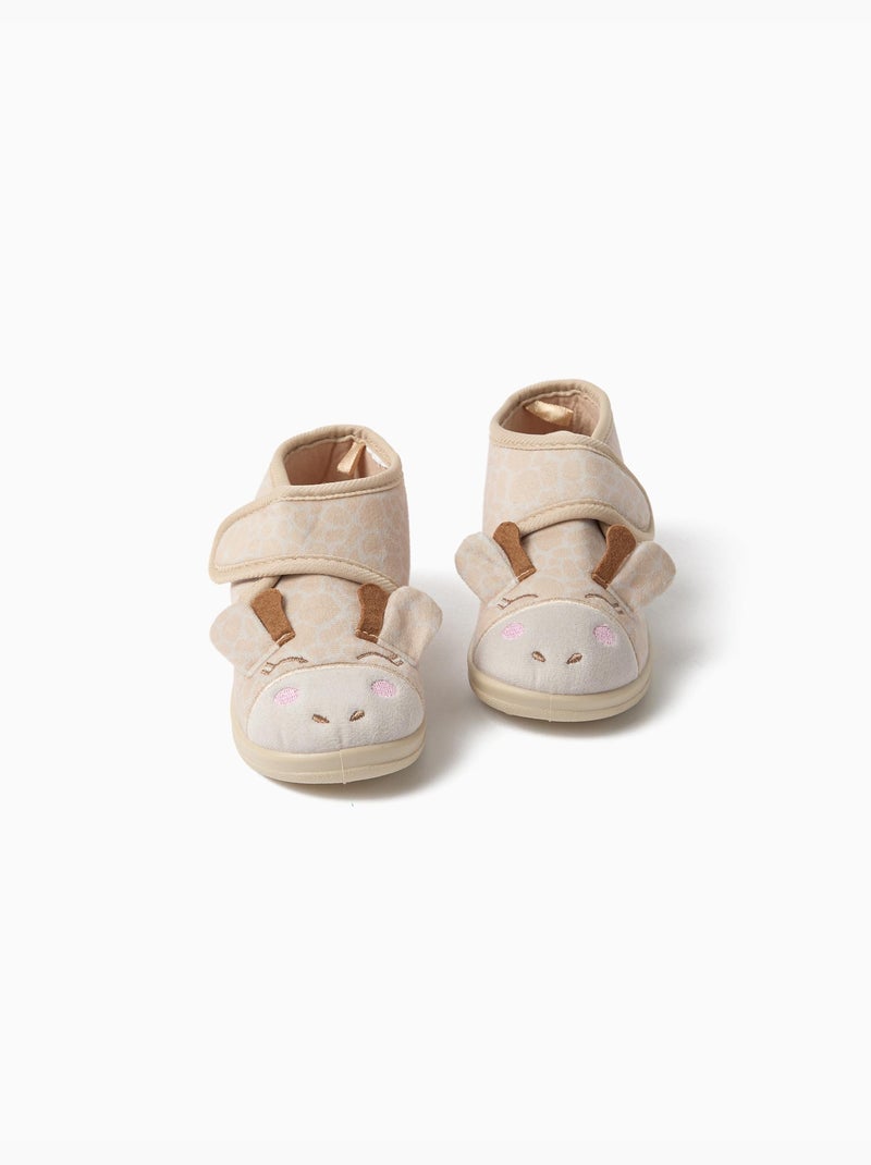 Pantoffels met giraffemotief, mo fashion Beige - Kiabi