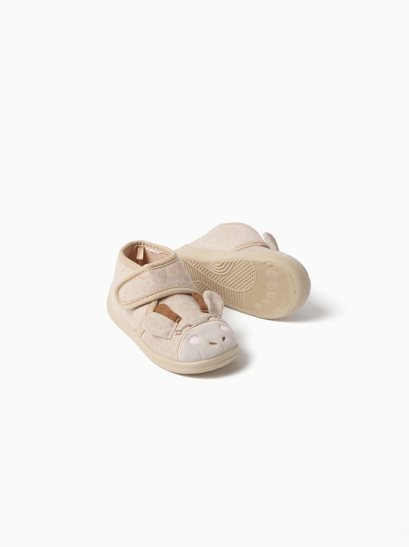 Pantoffels met giraffemotief, mo fashion Beige - Kiabi