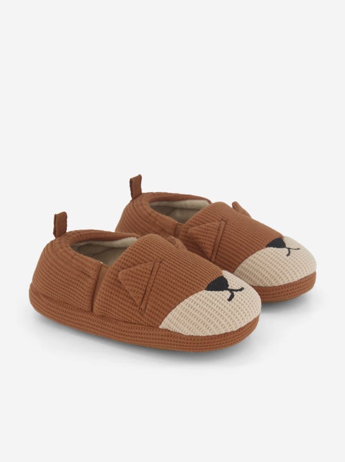 Pantoffels van gewafelde stof - Kiabi