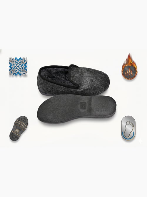 Pantoufle Charentaise femme hiver - Kiabi Pantoufle Charentaise femme hiver - Kiabi