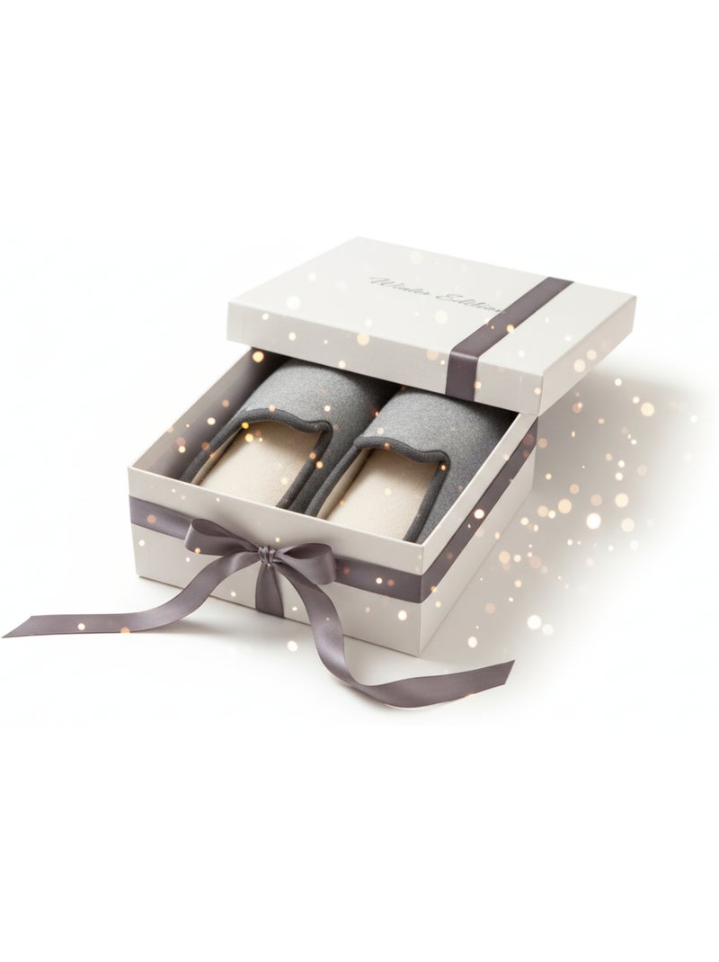 Pantoufle Charentaise femme hiver Gris chiné - Kiabi