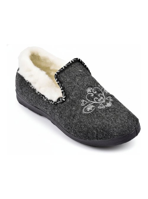 Pantoufle Charentaise femme hiver - Kiabi Pantoufle Charentaise femme hiver - Kiabi