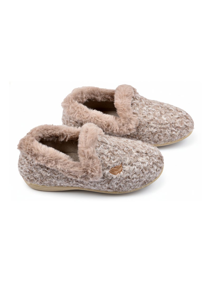 Pantoufle Charentaise femme hiver Gris - Kiabi