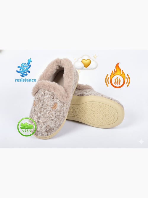 Pantoufle Charentaise femme hiver - Kiabi Pantoufle Charentaise femme hiver - Kiabi