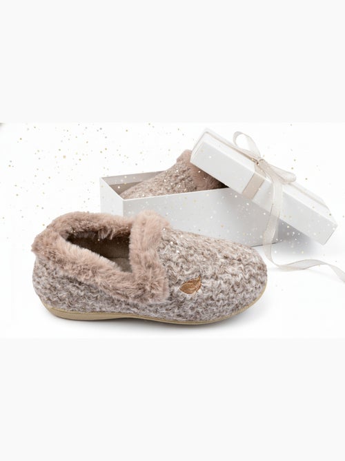 Pantoufle Charentaise femme hiver - Kiabi Pantoufle Charentaise femme hiver - Kiabi