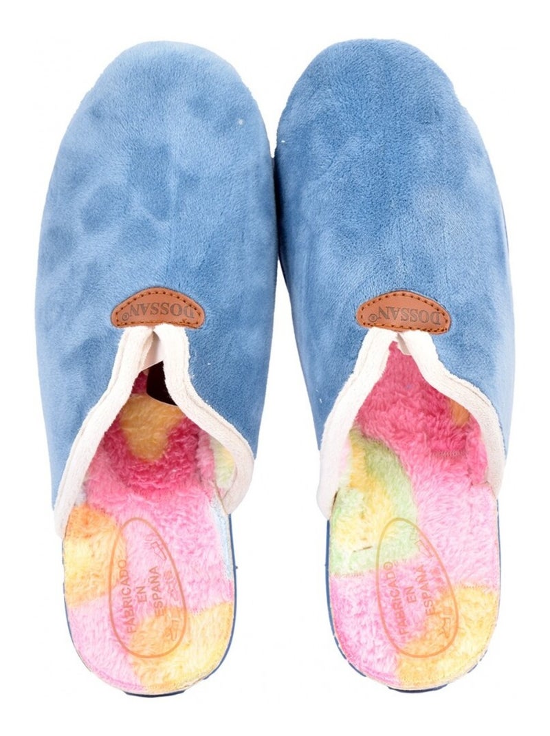 Pantoufle Femme Mule PREMIUM Bleu ciel - Kiabi