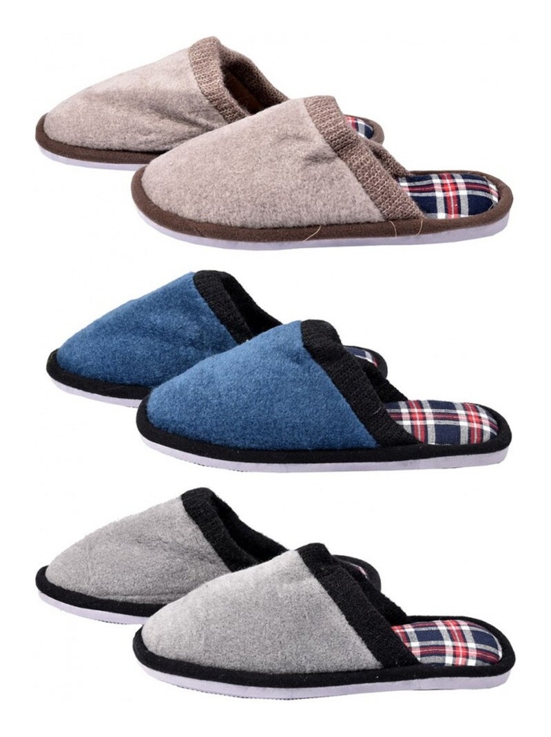 PANTOUFLE Homme PREMIUM Bleu marine - Kiabi