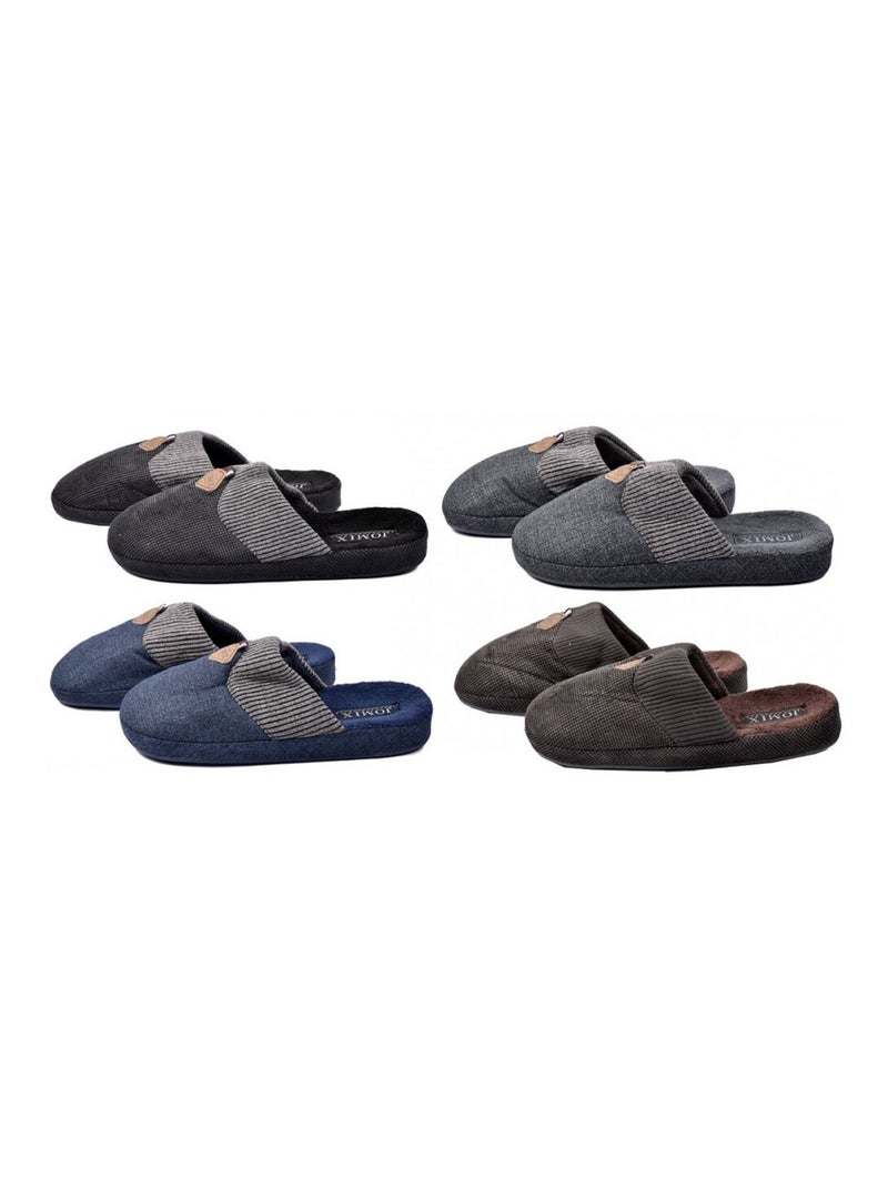 Pantoufle homme premium Gris - Kiabi