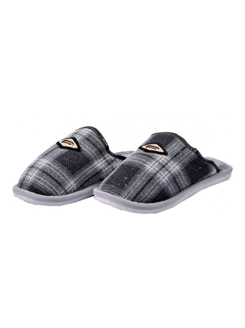 Pantoufle homme premium Gris - Kiabi