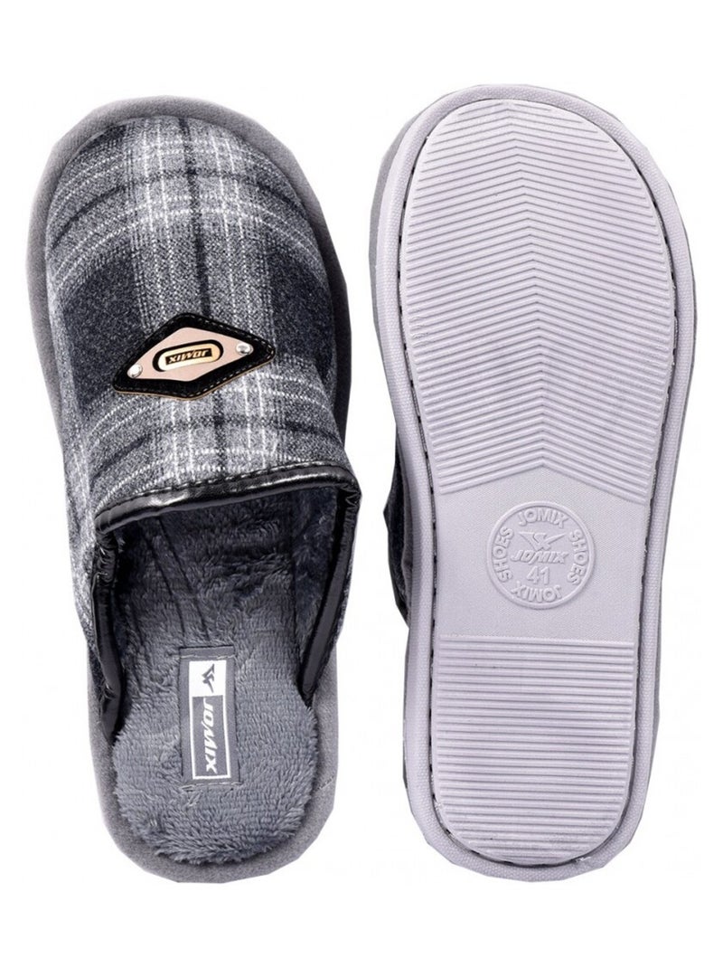 Pantoufle homme premium Gris - Kiabi