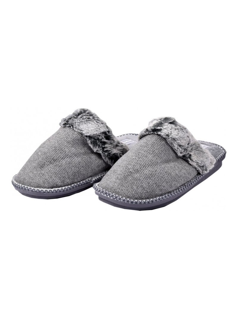Pantoufle homme premium Gris - Kiabi